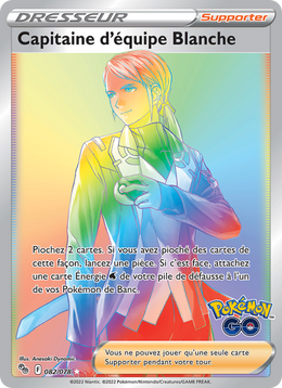 Capitaine d'équipe Blanche 082/88 Pokémon Pokémon GO