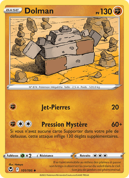 Dolman 101/215 Pokémon Tempête Argentée (SIT)