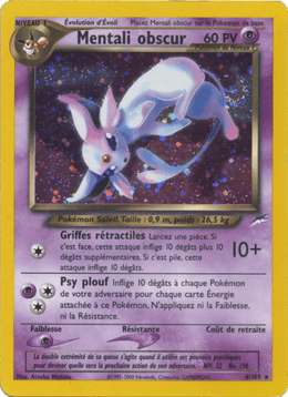 Mentali obscur 4/113 Pokémon Neo Destiny (N4)