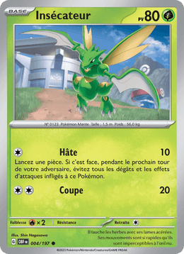 Insécateur 004/230 Pokémon Flammes Obsidiennes (EV03)