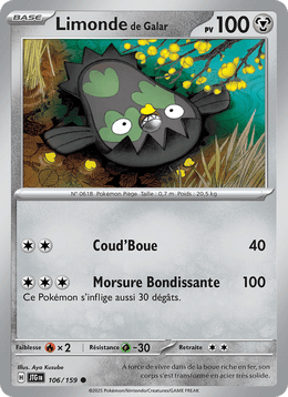 Limonde de Galar 106/190 Pokémon Aventures Ensemble (EV09)
