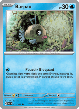 Barpau 035/266 Pokémon Faille Paradoxe (EV04)