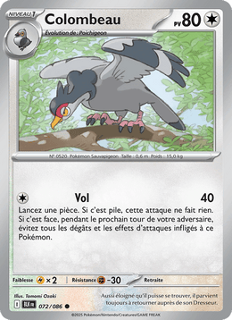 Colombeau 072/172 Pokémon Foudre Noire (BLK)
