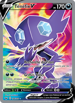 Ténéfix V 194/216 Pokémon Épée et Bouclier