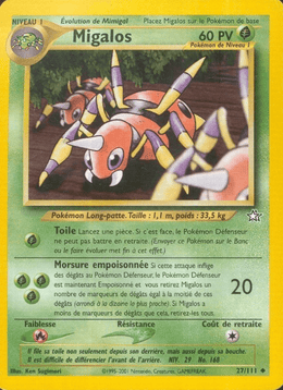Migalos 27/111 Pokémon Neo Genesis (N1)