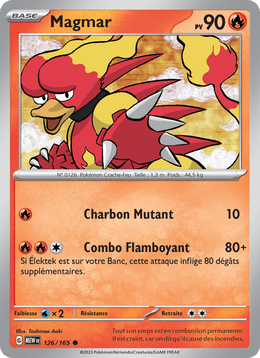 Magmar 126/207 Pokémon 151 (MEW)