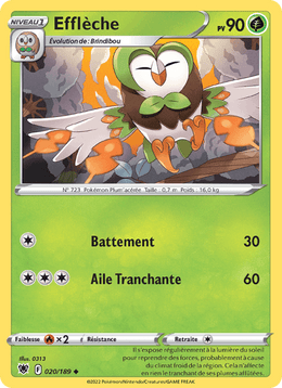 Efflèche 020/216 Pokémon Astres Radieux (ASR)
