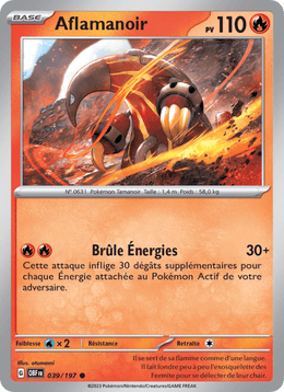 Aflamanoir 039/230 Pokémon Flammes Obsidiennes (EV03)
