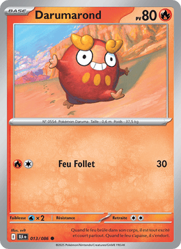 Darumarond 013/172 Pokémon Foudre Noire (BLK)