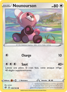 Nounourson 149/209 Pokémon Clash des Rebelles