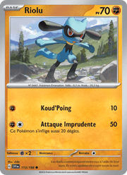 Riolu 113/258 Pokémon Écarlate et Violet (EV01)