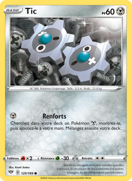 Tic 125/201 Pokémon Ténèbres Embrasées