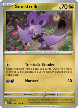 Sonistrelle 156/295 Pokémon Héros Transcendants (ME2.5)