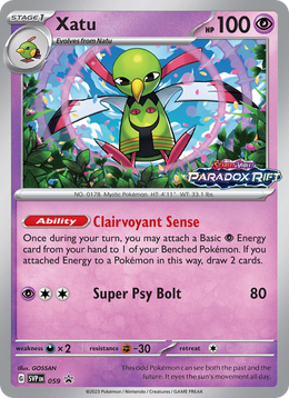 Xatu 059/PROMO — Pokémon Promo Écarlate et Violet (SVP)