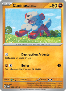 Caninos de Hisui 099/226 Pokémon Mascarade Crépusculaire (EV06)