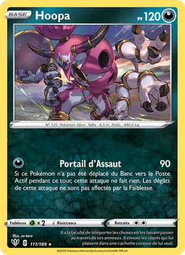 Hoopa 111/201 Pokémon Ténèbres Embrasées