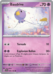 Baudrive 089/258 Pokémon Écarlate et Violet (EV01)