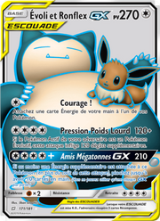 Évoli et Ronflex GX 171/196 — Pokémon Duo de Choc (TEU)