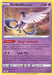 Artikodin de Galar 63/237 — Pokémon Évolution Céleste (EVS)