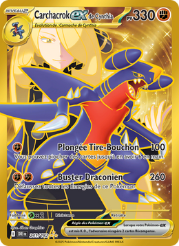 Carchacrok-ex de Cynthia - Cynthia's Garchomp ex - Rivalités Destinées 241