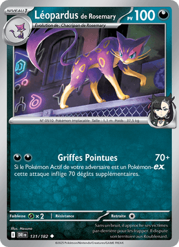 Léopardus de Rosemary 131/244 Pokémon Rivalités Destinées (EV10)