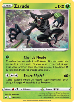 Zarude 19/233 — Pokémon Règne de Glace (CRE)
