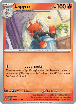 Lapyro 027/188 Pokémon Méga-Évolution (ME01)
