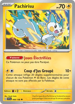 Pachirisu 068/258 Pokémon Écarlate et Violet (EV01)