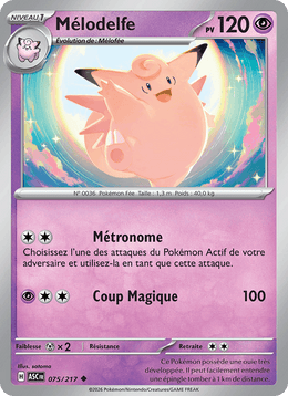 Mélodelfe 075/295 Pokémon Héros Transcendants (ME2.5)