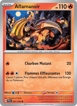 Aflamanoir 031/218 Pokémon Forces Temporelles (EV05)