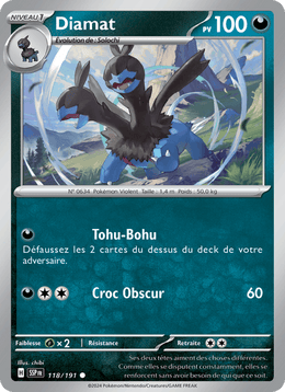 Diamat 118/252 Pokémon Étincelles Déferlantes (EV08)