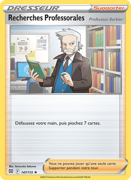 Recherches Professorales 147/216 Pokémon Stars Étincelantes