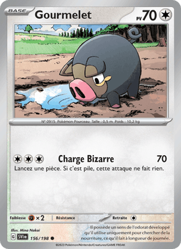 Gourmelet 156/258 Pokémon Écarlate et Violet (EV01)