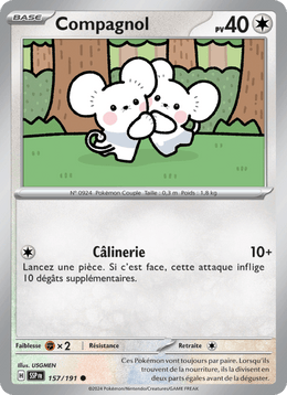 Compagnol 157/252 Pokémon Étincelles Déferlantes (EV08)