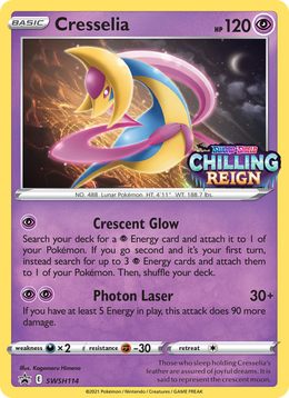 Cresselia SWSH114/PROMO — Pokémon Promo Épée et Bouclier (SWSHP)