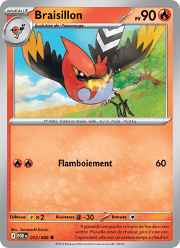 Braisillon 013/124 Pokémon Équilibre Parfait (ME03)