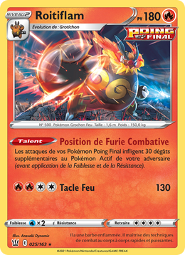 Roitiflam 25/183 — Pokémon Styles de combat (BST)