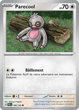 Parecool 160/279 Pokémon Évolutions à Paldea (EV02)