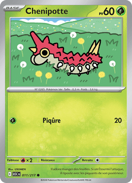 Chenipotte 011/295 Pokémon Héros Transcendants (ME2.5)