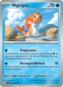Nigirigon 062/258 Pokémon Écarlate et Violet (EV01)