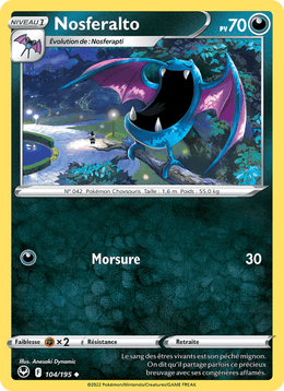 Nosferalto 104/215 Pokémon Tempête Argentée (SIT)