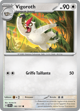 Vigoroth 146/252 Pokémon Étincelles Déferlantes (EV08)