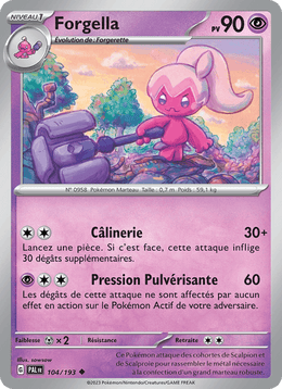 Forgella 104/279 Pokémon Évolutions à Paldea (EV02)