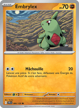 Embrylex 080/190 Pokémon Aventures Ensemble (EV09)