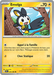 Emolga 029/172 Pokémon Foudre Noire (BLK)