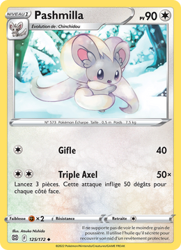 Pashmilla 125/216 Pokémon Stars Étincelantes