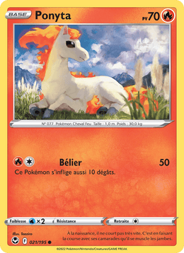 Ponyta 021/215 Pokémon Tempête Argentée (SIT)
