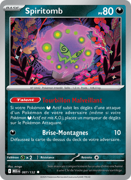 Spiritomb 087/188 Pokémon Méga-Évolution (ME01)