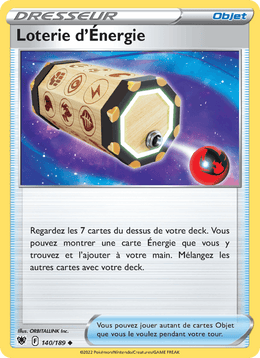 Loterie d'Énergie 140/216 Pokémon Astres Radieux (ASR)