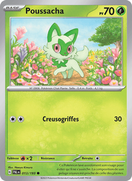 Poussacha 013/279 Pokémon Évolutions à Paldea (EV02)